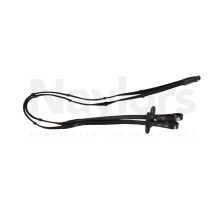 (48in x 0.6in, Black) Aviemore Continental Leather Horse Web Reins