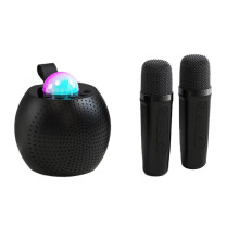 Wireless Microphone Speaker Outdoor Portable Color Ambient Light Home Karaoke Music Center Sound System