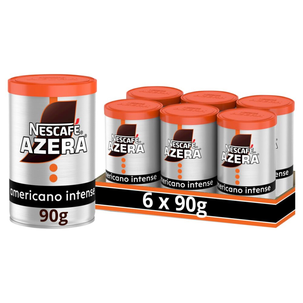 Nescafe Nescafé Azera Americano Intense Instant Coffee 90G Pack Of 6