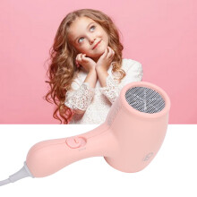 Asciugacapelli per bambini 3 velocità ionico 180x110mm Rosa EU 220V portatile
