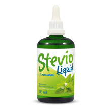 Stevio Stevia Liquid Drops 100ml, Pure Stevia, 100% Natural, Zero Calorie Sweetener, Diabetic and Keto Friendly, Glass Bottle.