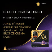 L’OR BARISTA Double Lungo Profondo XXL Aluminium Coffee Capsules 5 X 1