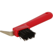(One Size, Red) Ezi-Groom Horse Hoof Brush