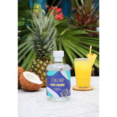 Caleño White Coconut Tropical Alcohol Free Rum 50cl | Created Using Coconut, Van 1