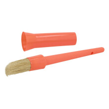 (One Size, Orange) Ezi-Groom Plastic Horse Hoof Oil Brush