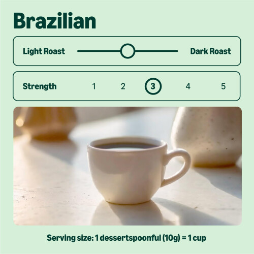by Amazon Brazilian Roast & Ground Coffee, Single Origin, Medium 1