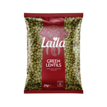 Laila Green Lentils 2 kg (Case of 6)