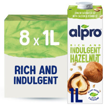 Alpro Hazelnut Drink - Plant-Based Long Life Dairy Free & Lactose Free Milk Alte