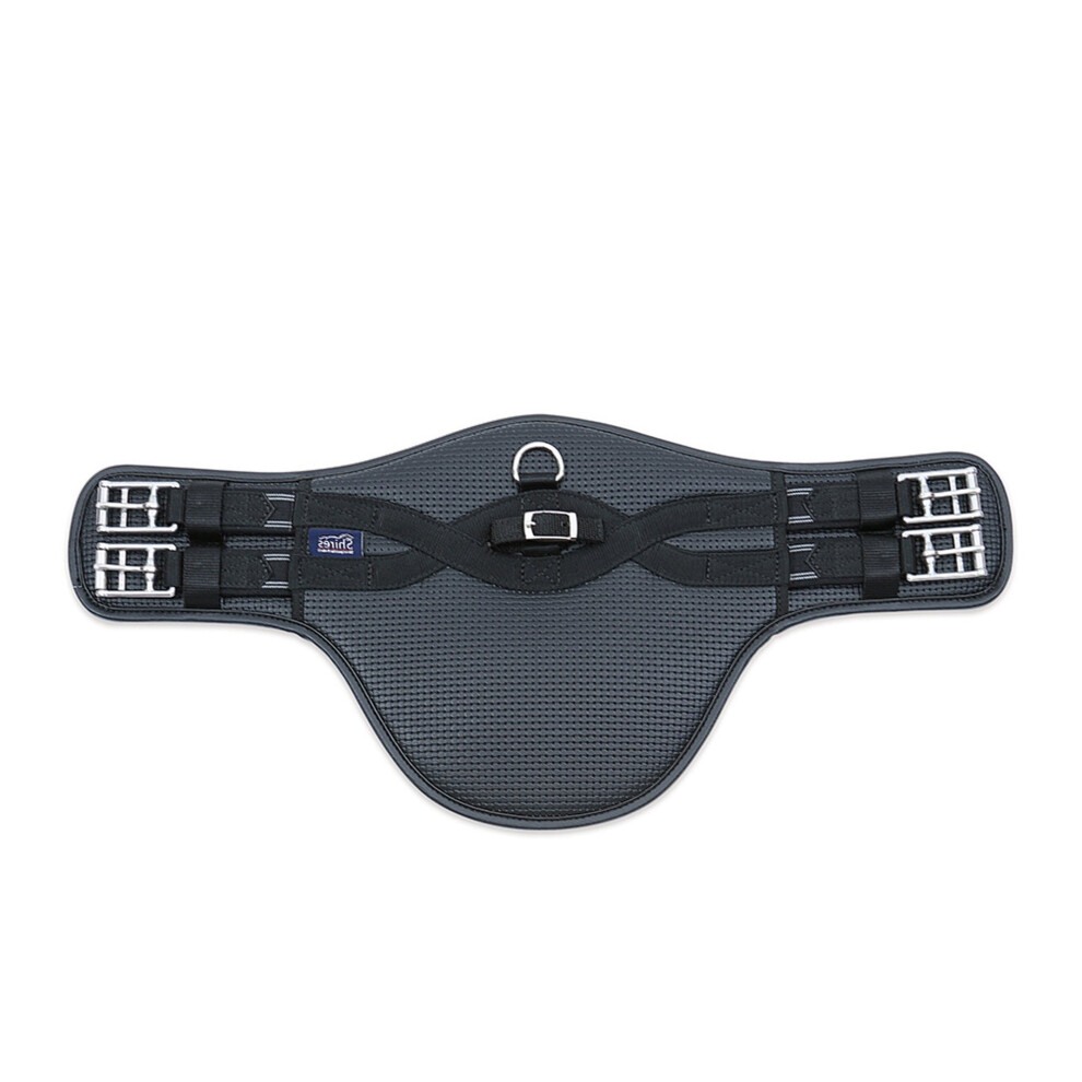Photos - Equestrianism  Shires Anti-Chafe Elastic Horse Stud Girth(30in, Black)