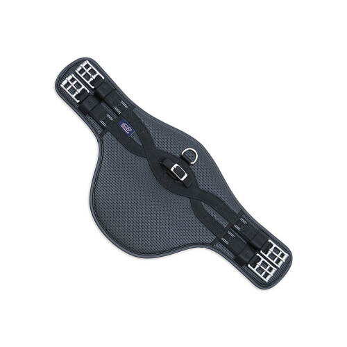 (30in, Black) Shires Anti-Chafe Elastic Horse Stud Girth 2