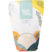 Wholefood Earth Organic Golden Cane Sugar 2kg Raw | Unrefined | Vegan