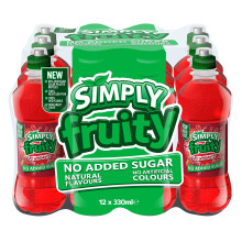 Simply Fruity Strawberry, 12 x 330 ml