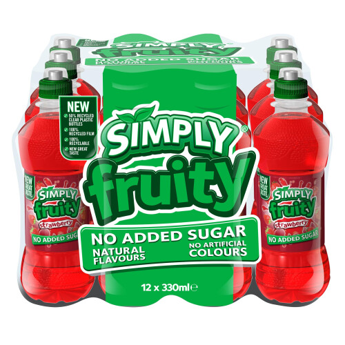 Simply Fruity Strawberry, 12 x 330 ml