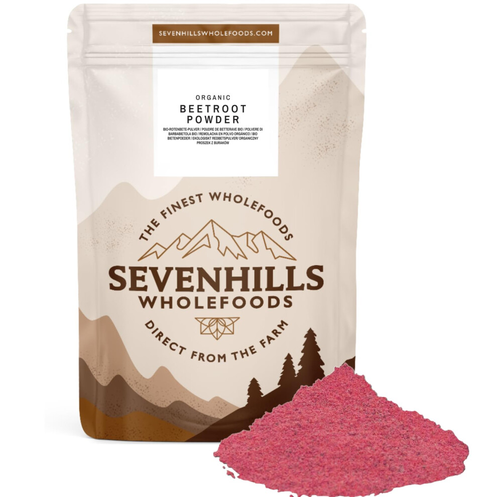 Sevenhills Wholefoods Organic Beetroot Powder 200G - Natural Food Colouring - Superfood - Vegan, Kosher, Non-Gmo