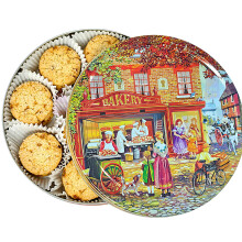 Jacobsens of Denmark Caramel Crunch Cookies sprinkled with Sea Salt in