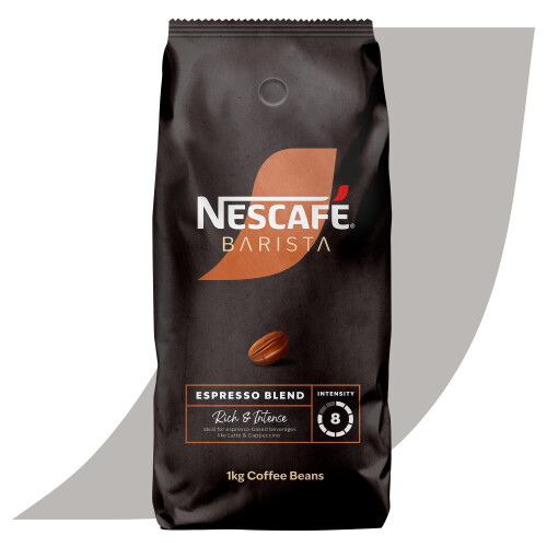 Nescafe NESCAFÉ BARISTA Espresso Blend Coffee Beans, Medium Roast, 8/10 1