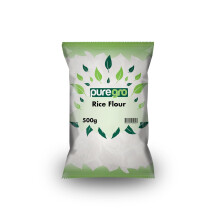Puregro Rice Flour 500g (Pack of 1) | 100% Pure Rice Flour | Smooth & Fine Textu