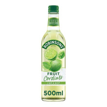 Robinsons Fruit Cordials Crushed Lime and Mint 500 ml Pack of 8