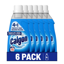 Calgon Gel 4-in-1 Washing Machine Water Softener Gel 750ml, Pack of 6, 6 x 750ml