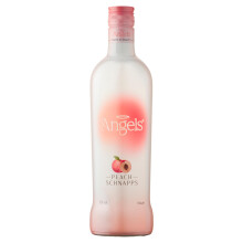 Angels Peach Schnapps Liqueur 70cl, 15% ABV — Peach Flavoured Schnapps, Vegan Fr