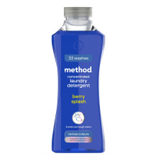 method Concentrated Laundry Detergent, Washing Liquid Fresh Berry Scent, 1 x 33
