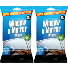 Premium Glass Wipes Car, Mirror, Window Car Glass Cleaner Wipes | Shiny Streak F