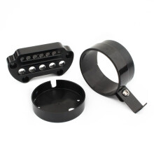 Side Mount Speedometer Relocation Bracket with Handlebar Clamps Kit for  Sportster 883 1200 Iron 48 Roadster 72