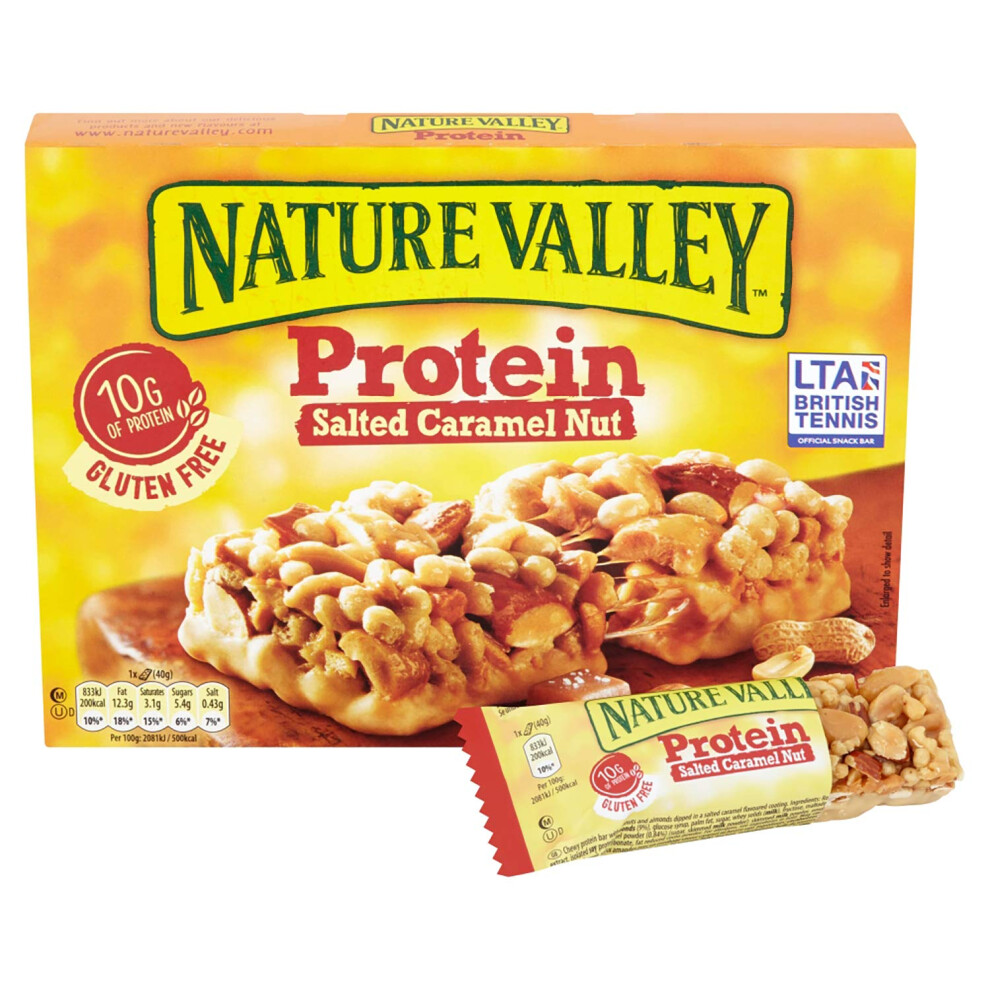 Nature Valley Protein Salted Caramel Nut Cereal Bars 40 G