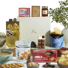 Luxury Treats Hamper | Gourmet Gift Basket Filled with Premium Chocolates, Truffles, Biscuits, Tea & Sweet Snacks | Birthday Gift Hampers for Men & W