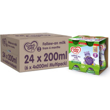 Cow & Gate 2 Follow On Baby Milk Ready to Use Liquid Formula, 6
