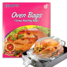 ECOOPTS Oven Bags Large Turkey Size Oven Cooking Roasting Bags for Turkey Chicken Meat Ham Seafood Vegetable (21.623.6 in/Bag) (550 x 600mm)