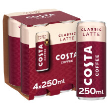 Costa Coffee Classic Latte Iced Coffee 4 x