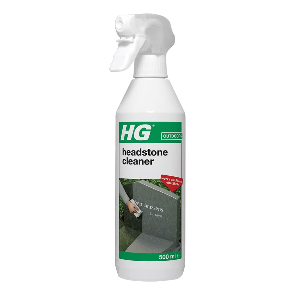 Hg Headstone Cleaner | Removes Dirt, Stains & Grime From Gravestones | 500Ml