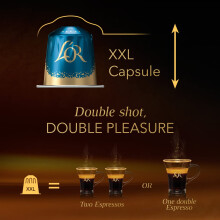 LOR Barista Double Decaff XXL Coffee Pods x10 Pack of 5 Total 50 XXL C