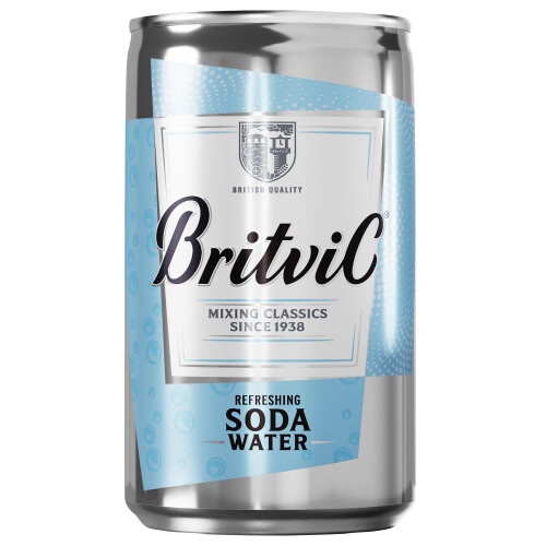 Britvic Britvic Soda Water, 24 x 150ml Can 2