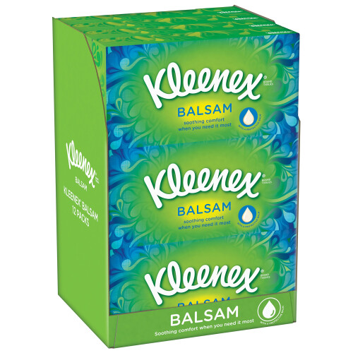 Kleenex Kleenex Balsam Tissues - Pack of 12-768 Sheets in Total