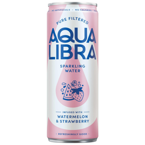 AQUA Libra Sparkling Water, Sugar Free Fruit Water, Zero Sugar, No 2