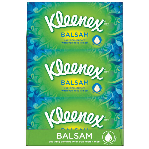 Kleenex Kleenex Balsam Tissues - Pack 12 - 768 Sheets in 1