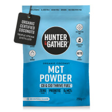 Hunter & Gather Thrive Fuel C8/C10 MCT Powder 250g | Triple Steam Distilled 100%