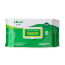 Clinell Universal Biodegradable Disinfectant Wipes – 6 Packs of 140