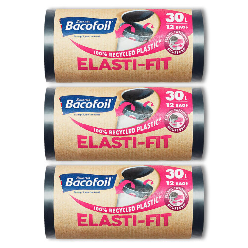 Bacofoil Elasti - Fit Bin Liners - Leak - Eco 1
