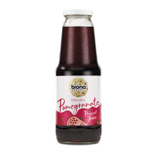 Biona Organic Pomegranate Juice 1l, Pack 6 - Pure, Pressed Fruit Juice