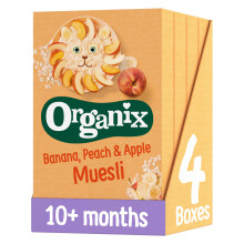 Organix Banana, Peach & Apple Organic Baby Muesli, 10+ Months, 200g