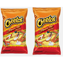 2 x Original AMERICAN FLAMIN HOT CHEETOS CRUNCHY USA Imported Big bag 226g each