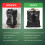Black Bin Bags, 50 Pack, 100L, Leak-Resistant 9