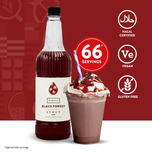 SIMPLY Black Forest Syrup (1 Litre) 1