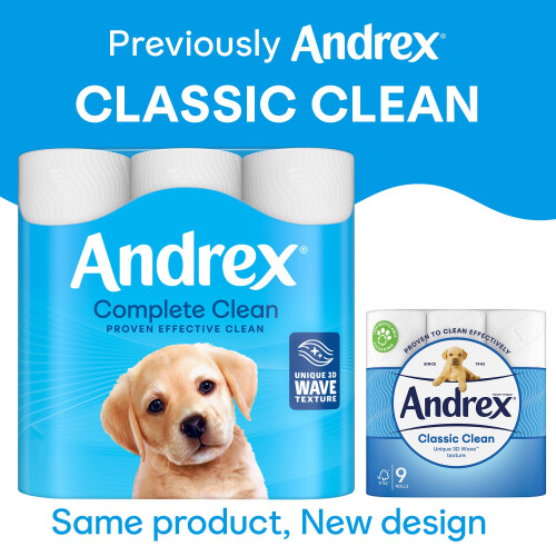 Andrex Andrex Classic Clean Mega Toilet Roll - 12 Mega XL - 2 1