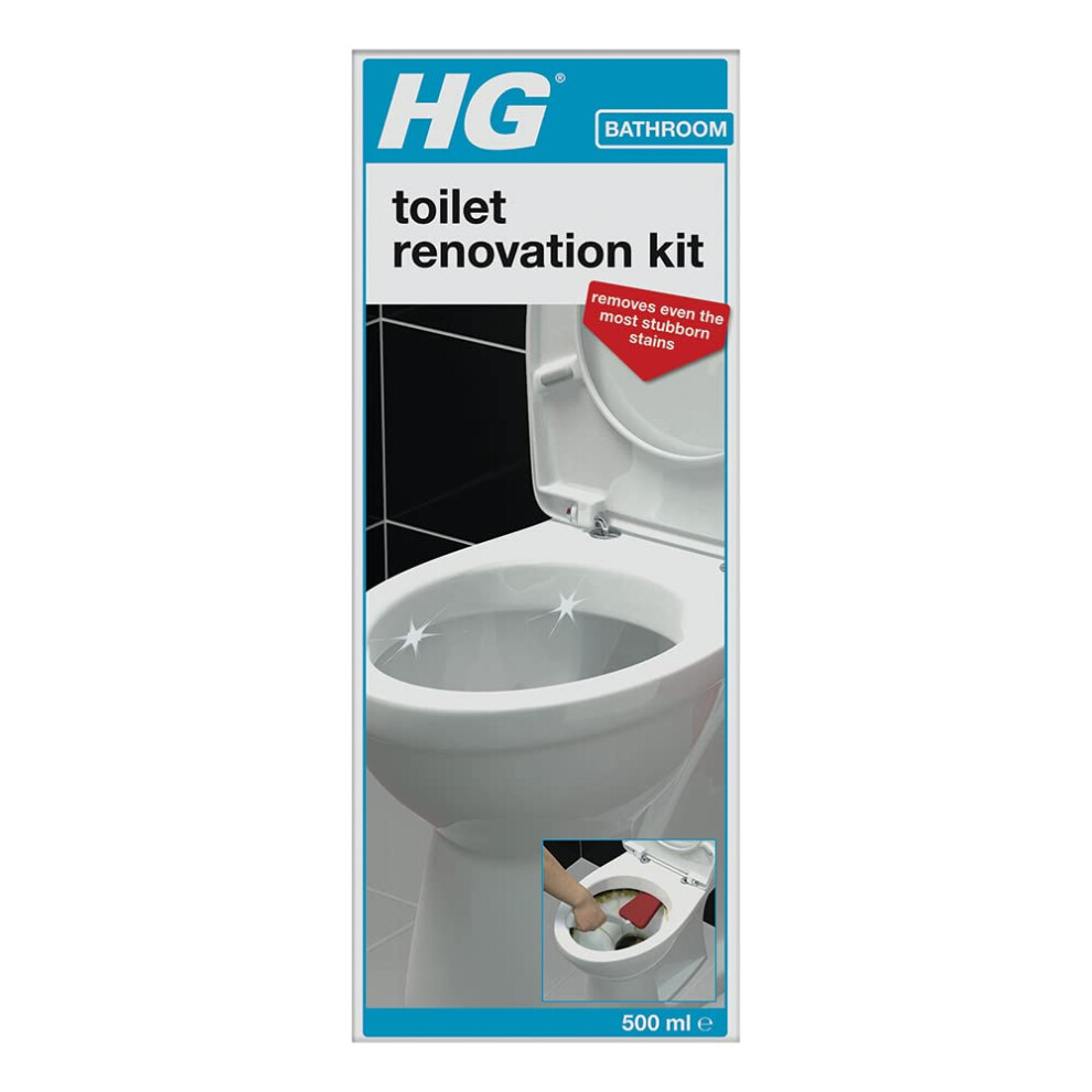 Hg Toilet Renovation Cleaning Kit, Effective Bathroom & Wc Cleaner, Cleans And Descales Toilet Bowl & Under Toilet Rim, Limescale & Stain Remover - 5