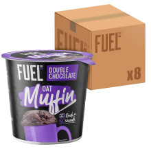 FUEL10K Chocolate Oat Muffin Protein Snack Pot, 52g (Pack 8)