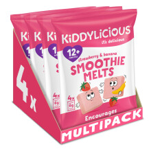 Kiddylicious Strawberry & Banana Smoothie Melts - Delicious Snacks for